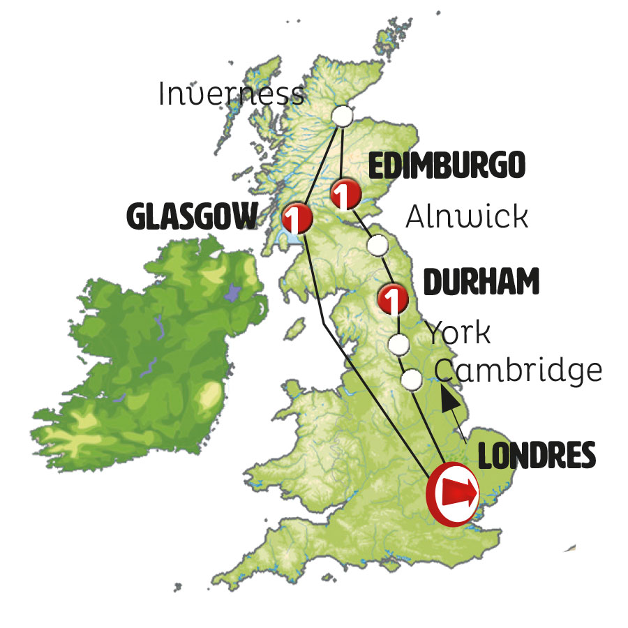 Inglaterra Y Escocia Con Londres Europa Atl Ntica