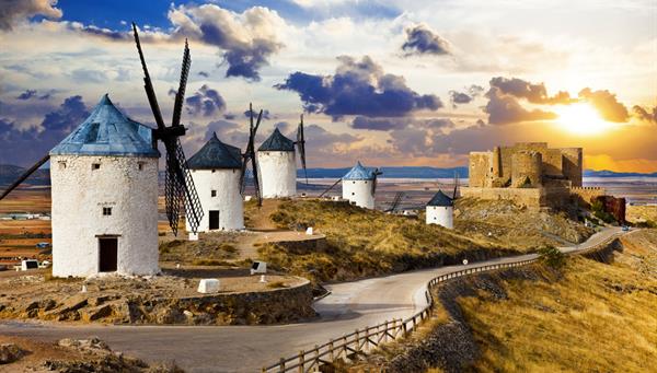 Consuegra: Famous for its 12 windmills.