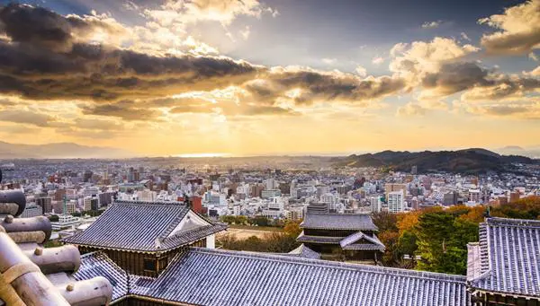 Capitales de Japón con Monte Fuji