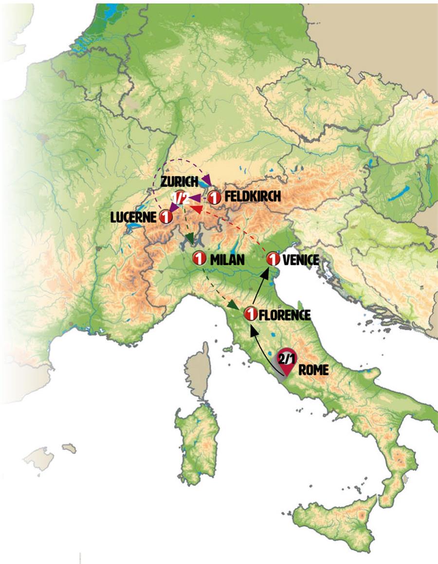 tourhub | Europamundo | Classical Italy | Tour Map