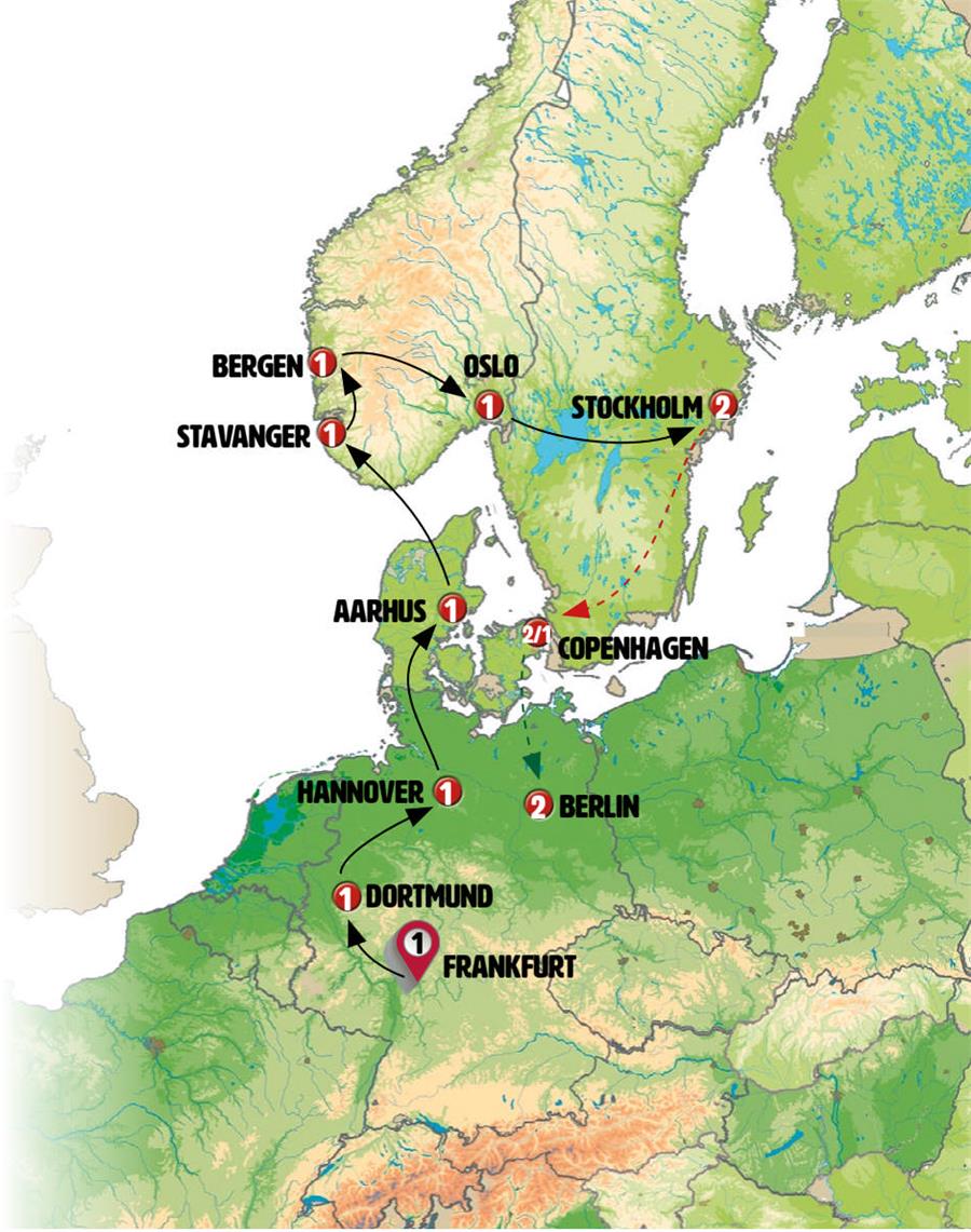 tourhub | Europamundo | Beautiful Views | Tour Map