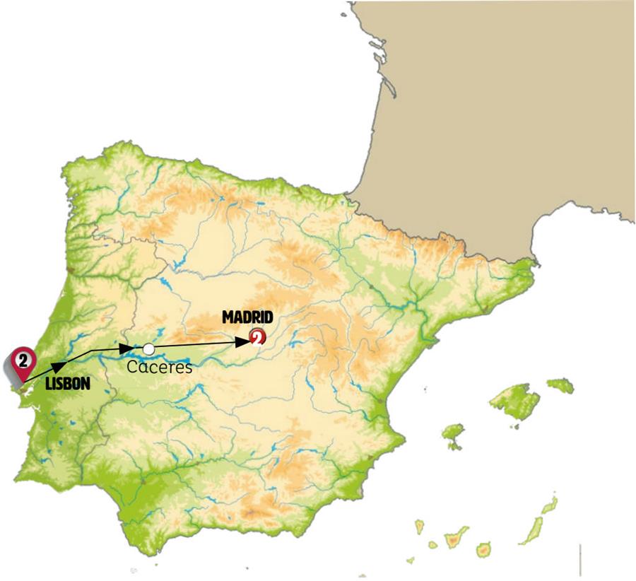 tourhub | Europamundo | Iberian Capitals | Tour Map