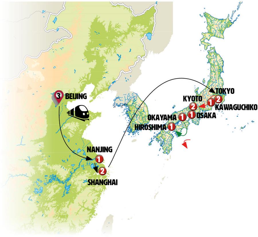 tourhub | Europamundo | Asiatic Triangle | Tour Map