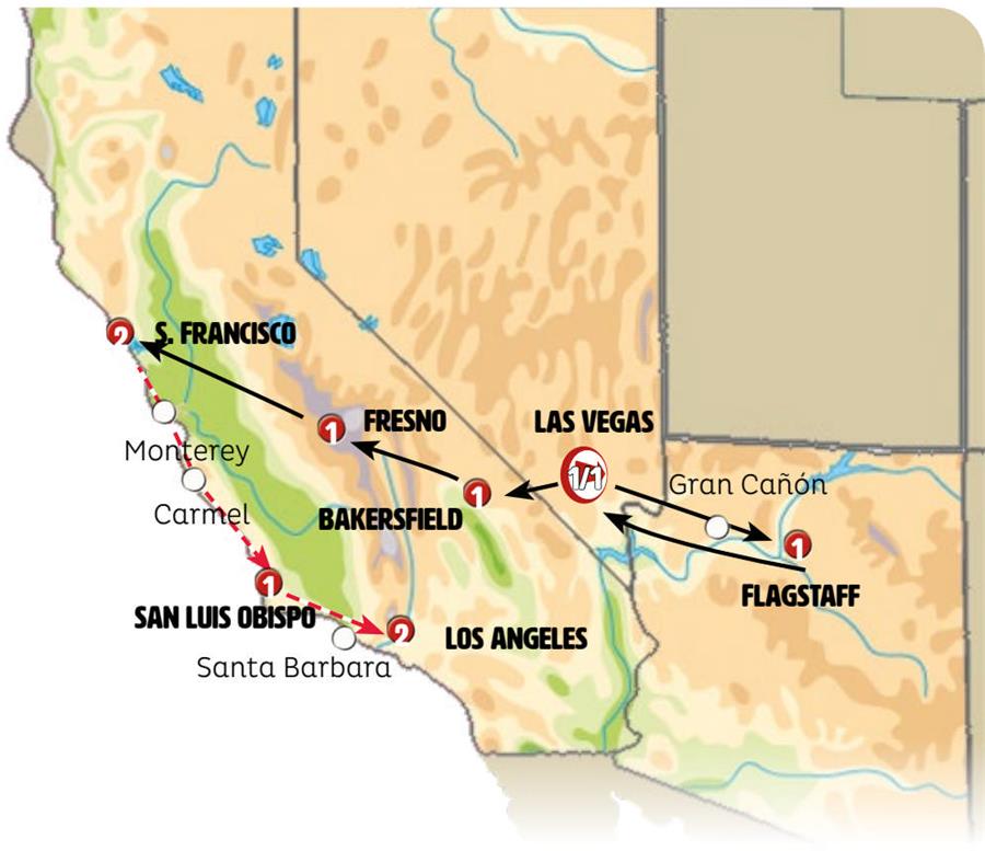 tourhub | Europamundo | Great Cities of the West | Tour Map