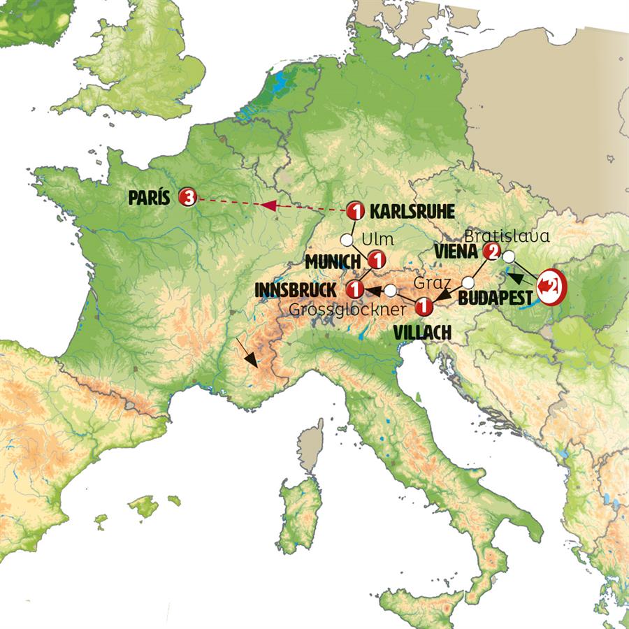 Ruta Romantica fin Munich