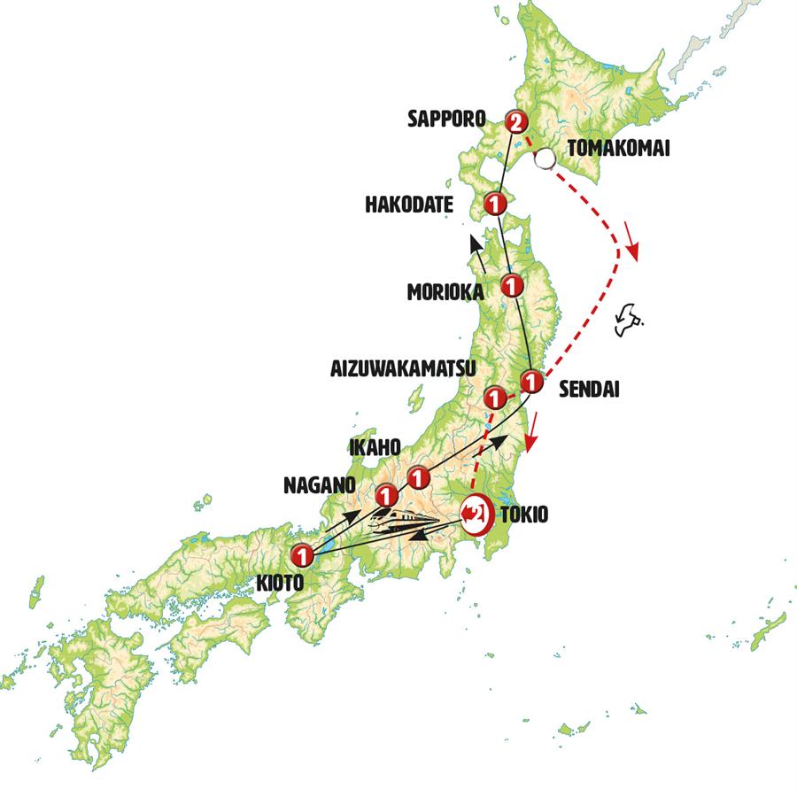 Centro y Norte de Japón Fin Sapporo