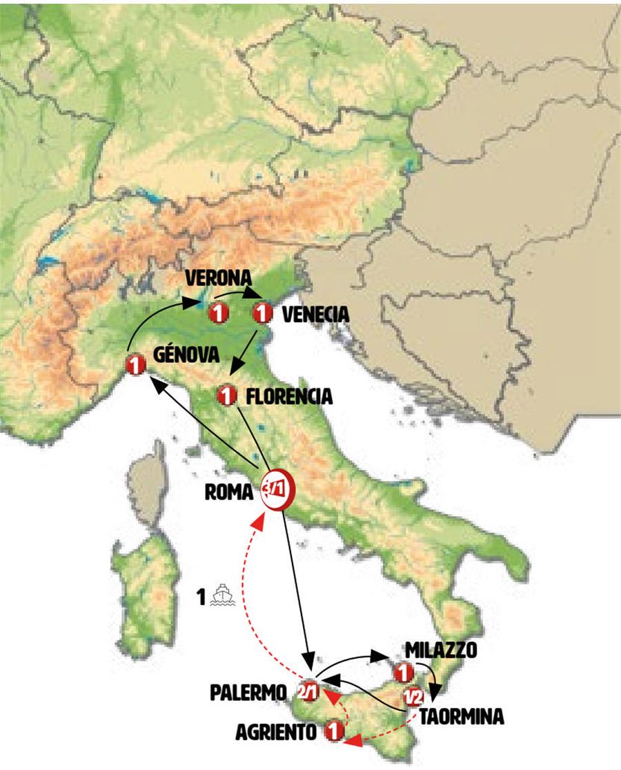 Italian Roundabout and Sicilian Paradise