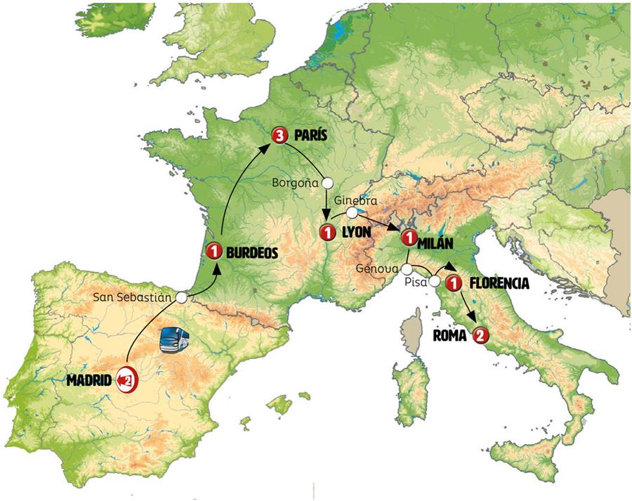 España, Francia e Italia Diversa+i